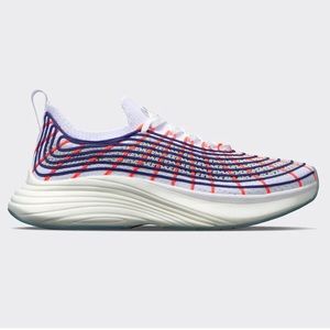 WITH BOX - APL Women’s Techloom Zipline White/ Blue Haze/ Impulse Red
